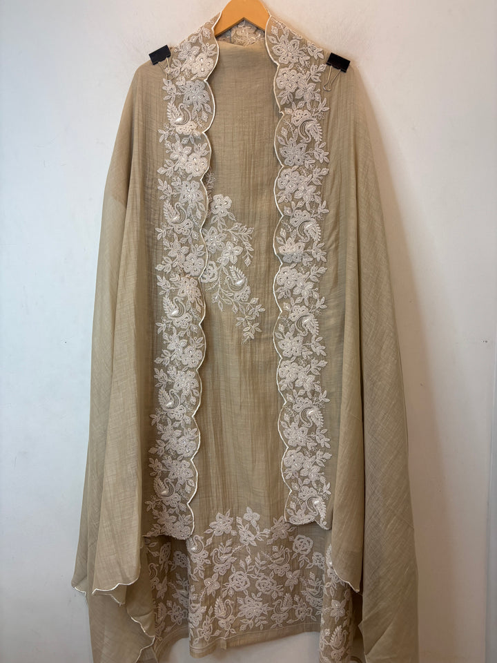 Zarika – Green Mul Cotton Dori Embroidered Suit