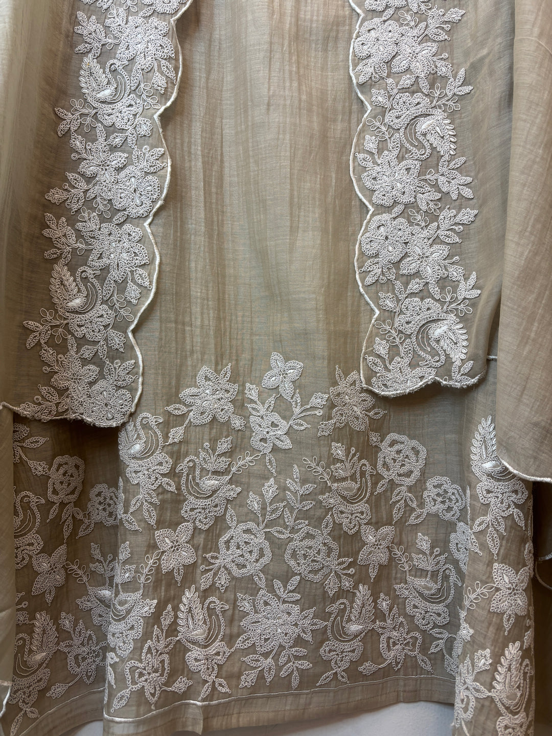 Zarika – Green Mul Cotton Dori Embroidered Suit