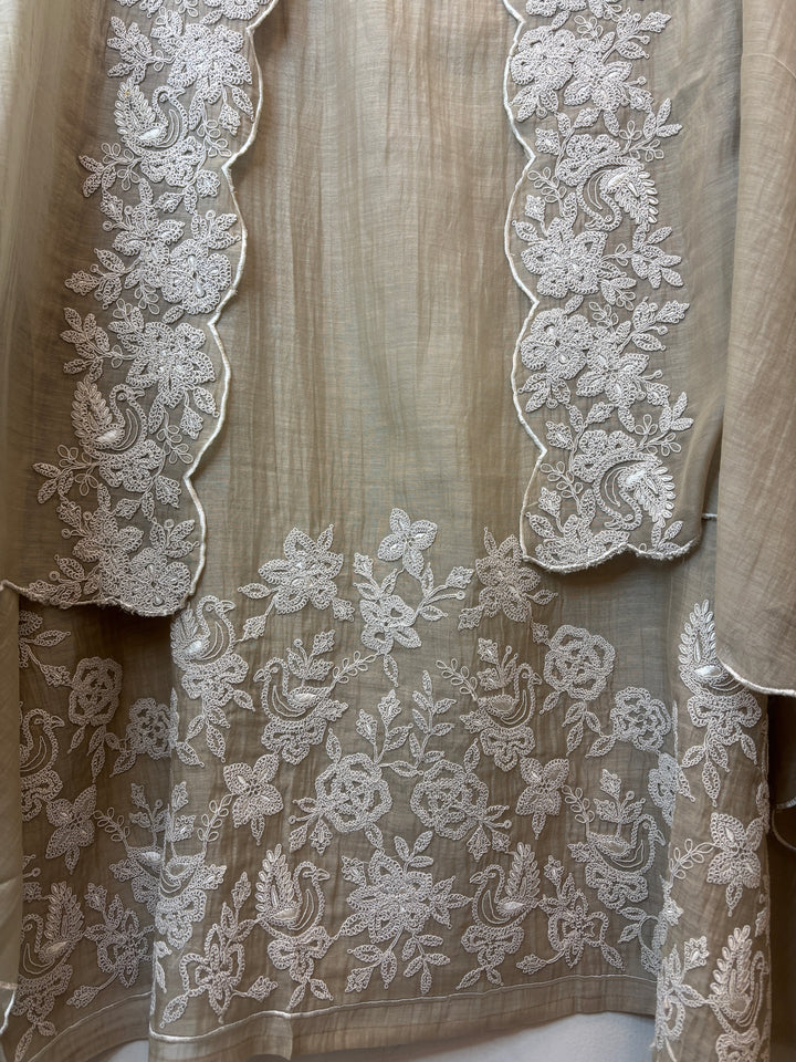 Zarika – Green Mul Cotton Dori Embroidered Suit