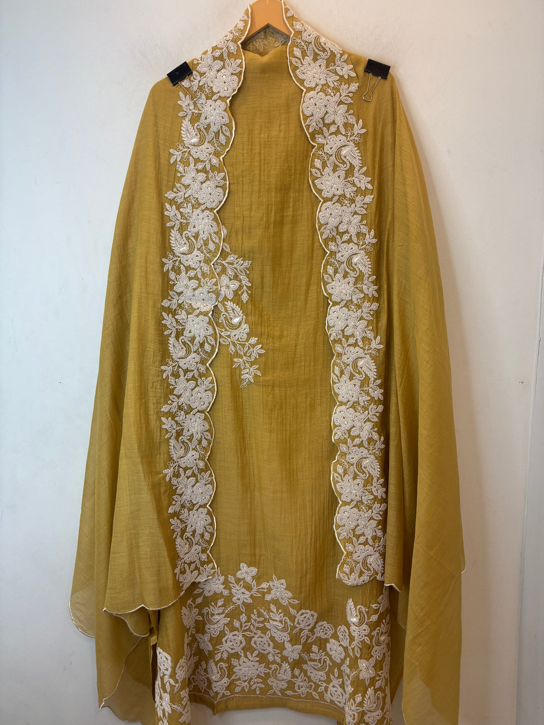Zarika – Mehandi Green Mul Cotton Dori Embroidered Suit