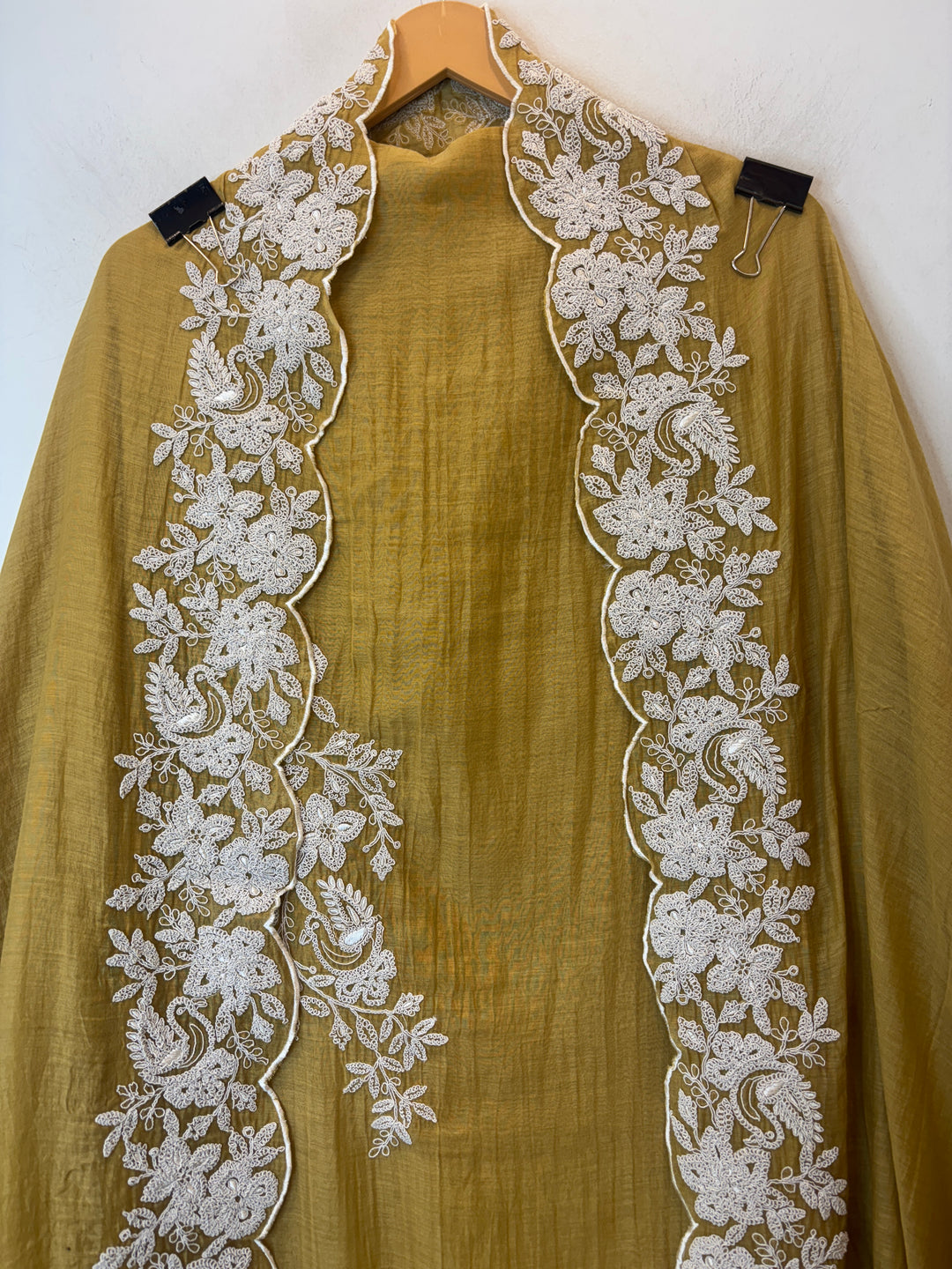 Zarika – Mehandi Green Mul Cotton Dori Embroidered Suit
