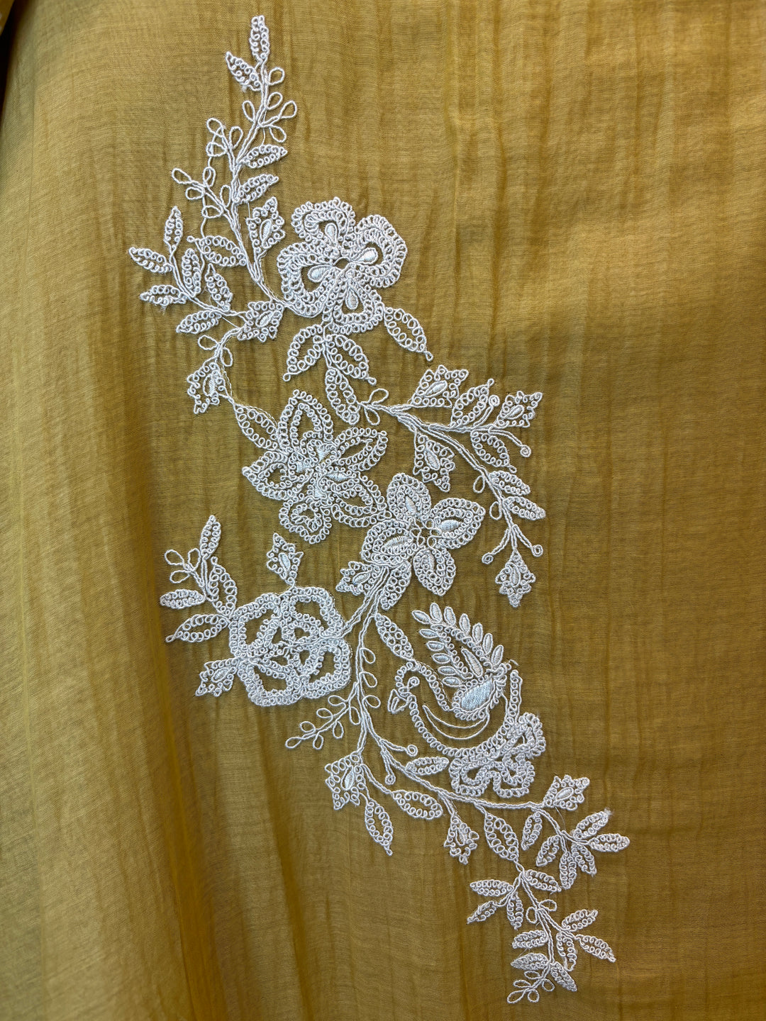Zarika – Mehandi Green Mul Cotton Dori Embroidered Suit