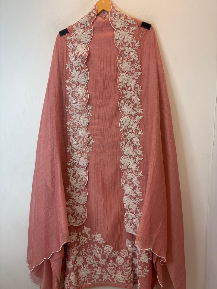Zarika – Pink Mul Cotton Dori Embroidered Suit