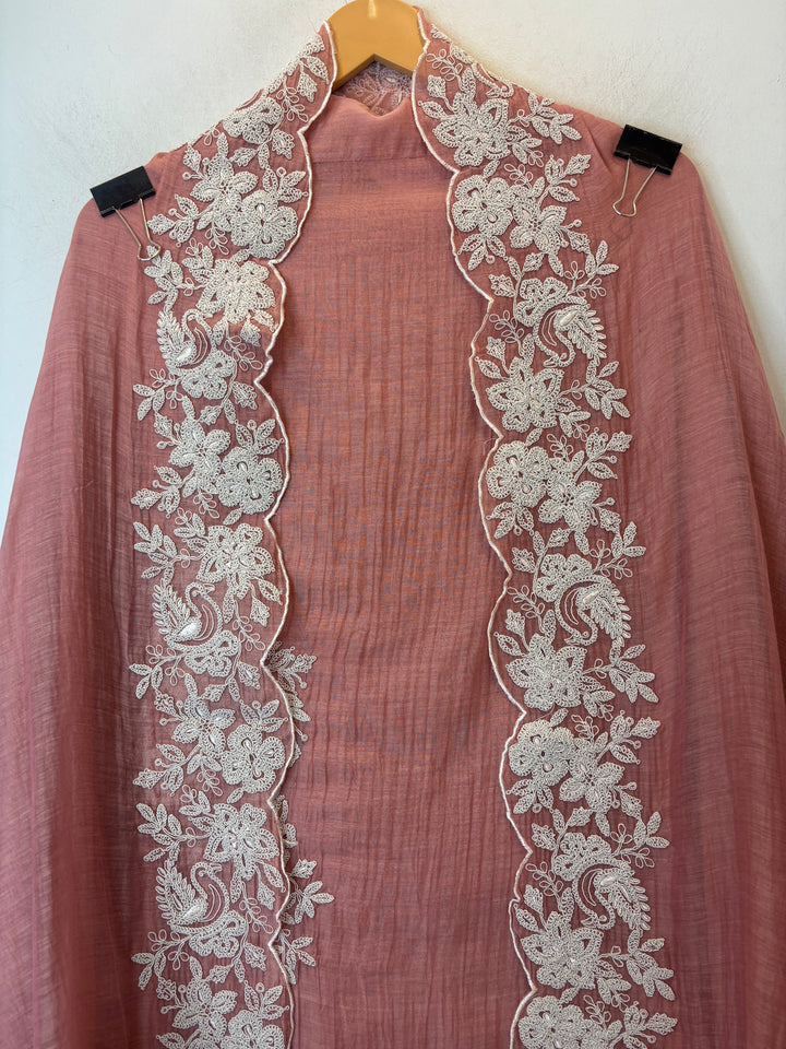 Zarika – Pink Mul Cotton Dori Embroidered Suit