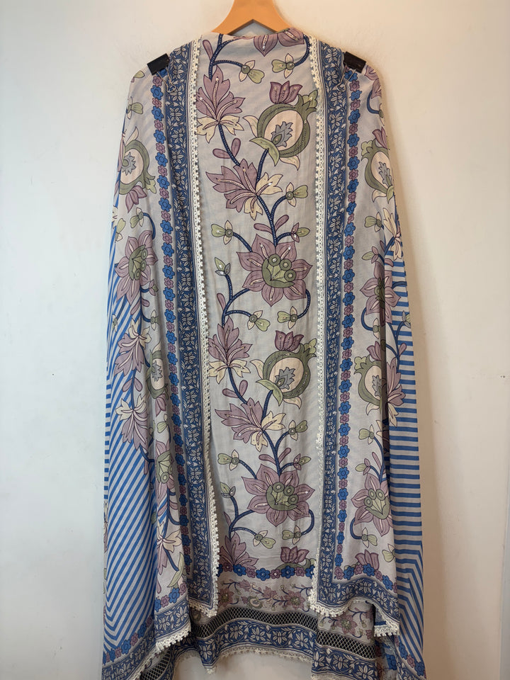 Zivara – Muslin Printed Handwork Suit