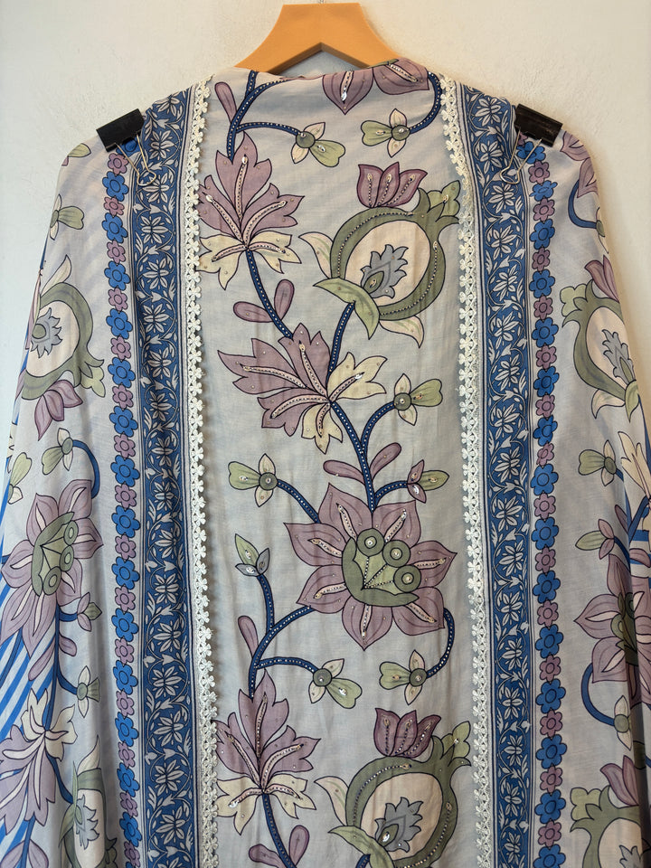 Zivara – Muslin Printed Handwork Suit