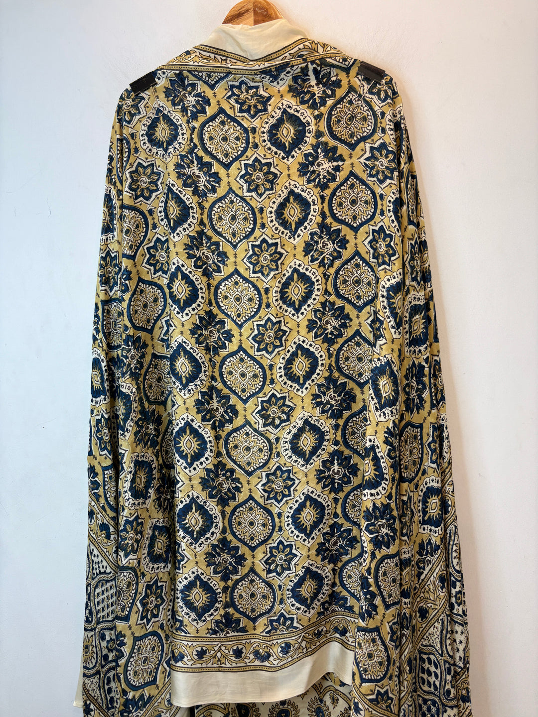 Yellow Ajrakh Modal Mirror Work Suit Set