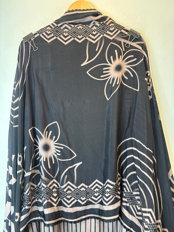 Light Brown Muslin Digital Printed Suit Set with Pearl &amp; Sequin Work
