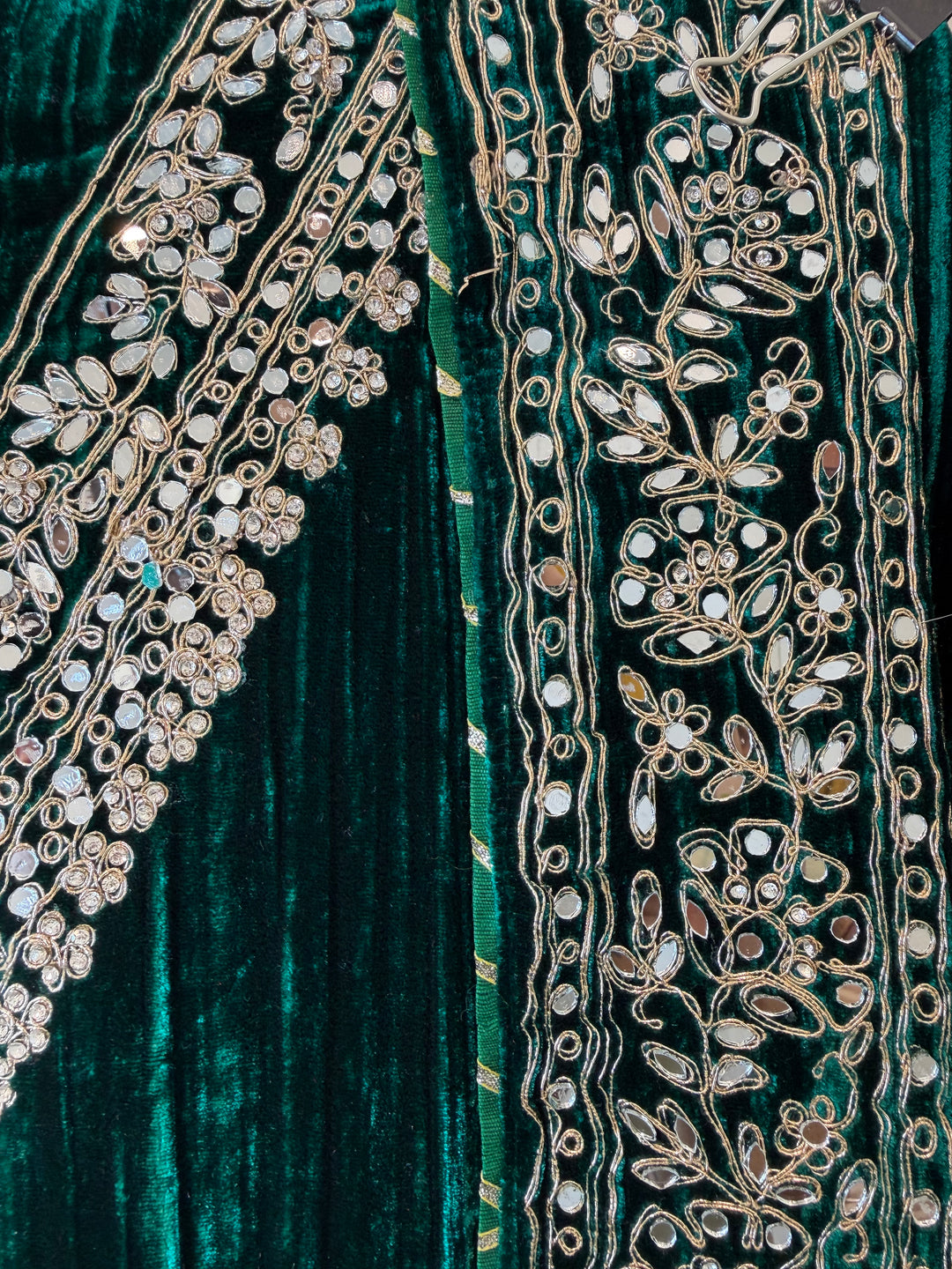 Reha – Crushed Velvet Mirror Work Suit