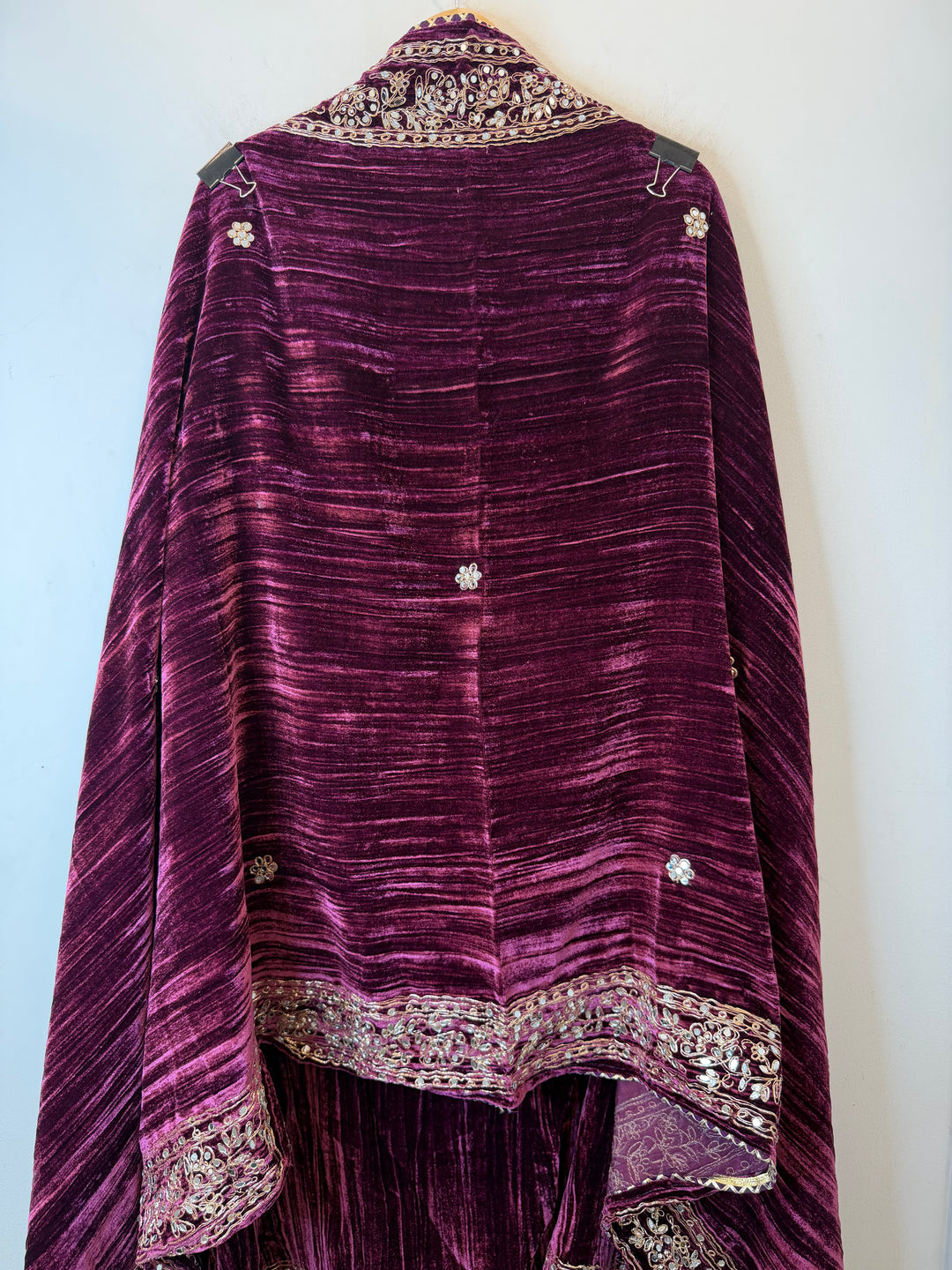 Reha – Crushed Velvet Mirror Work Suit