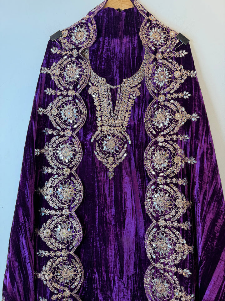 Ranjha- Crushed Velvet Unstitched