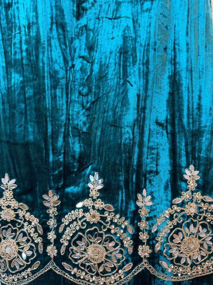 Ranjha- Crushed Velvet Unstitched