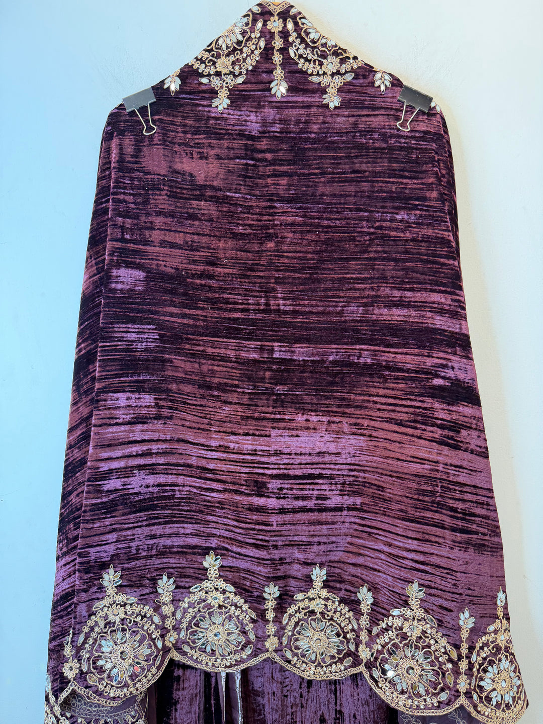 Ranjha- Crushed Velvet Unstitched