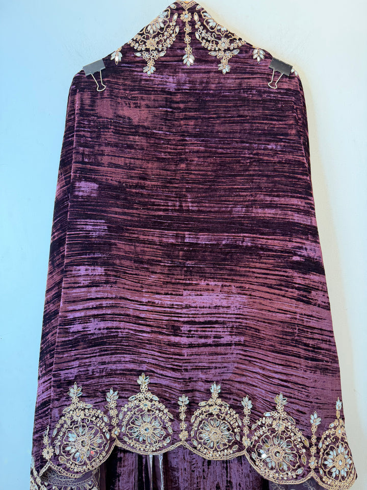 Ranjha- Crushed Velvet Unstitched