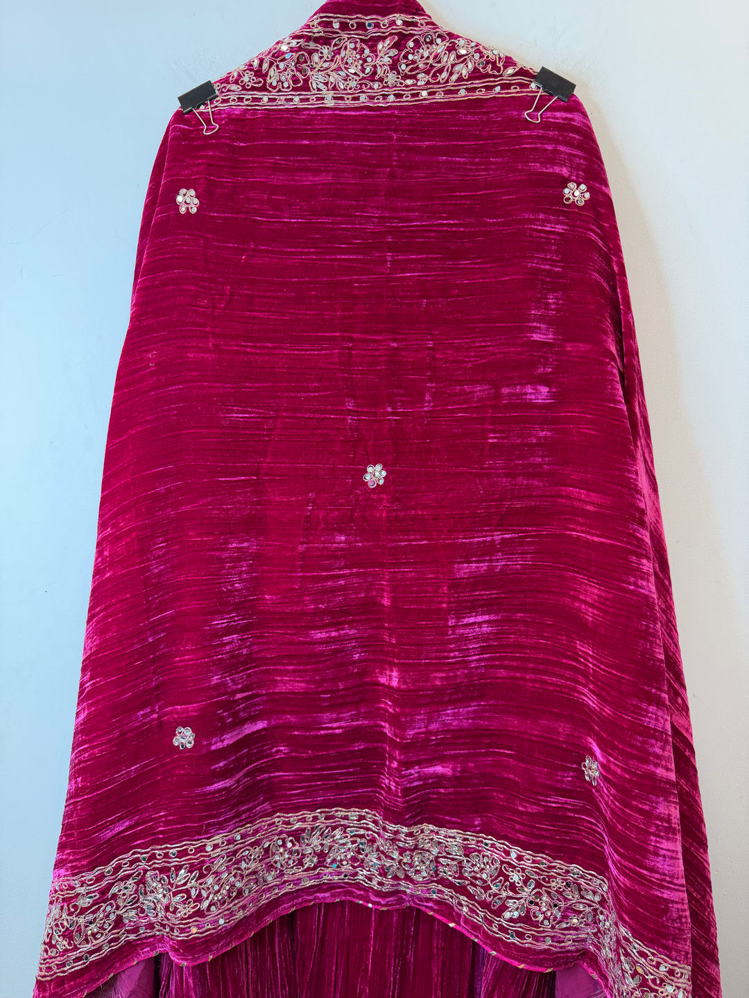 Reha – Crushed Velvet Mirror Work Suit