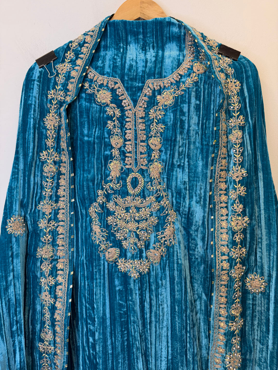 Janiya - Velvet Glow Mirror Work Ensemble