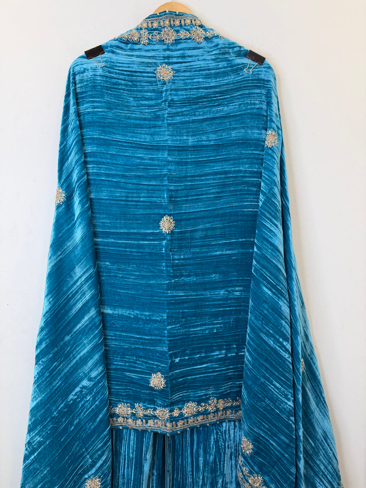 Janiya - Velvet Glow Mirror Work Ensemble