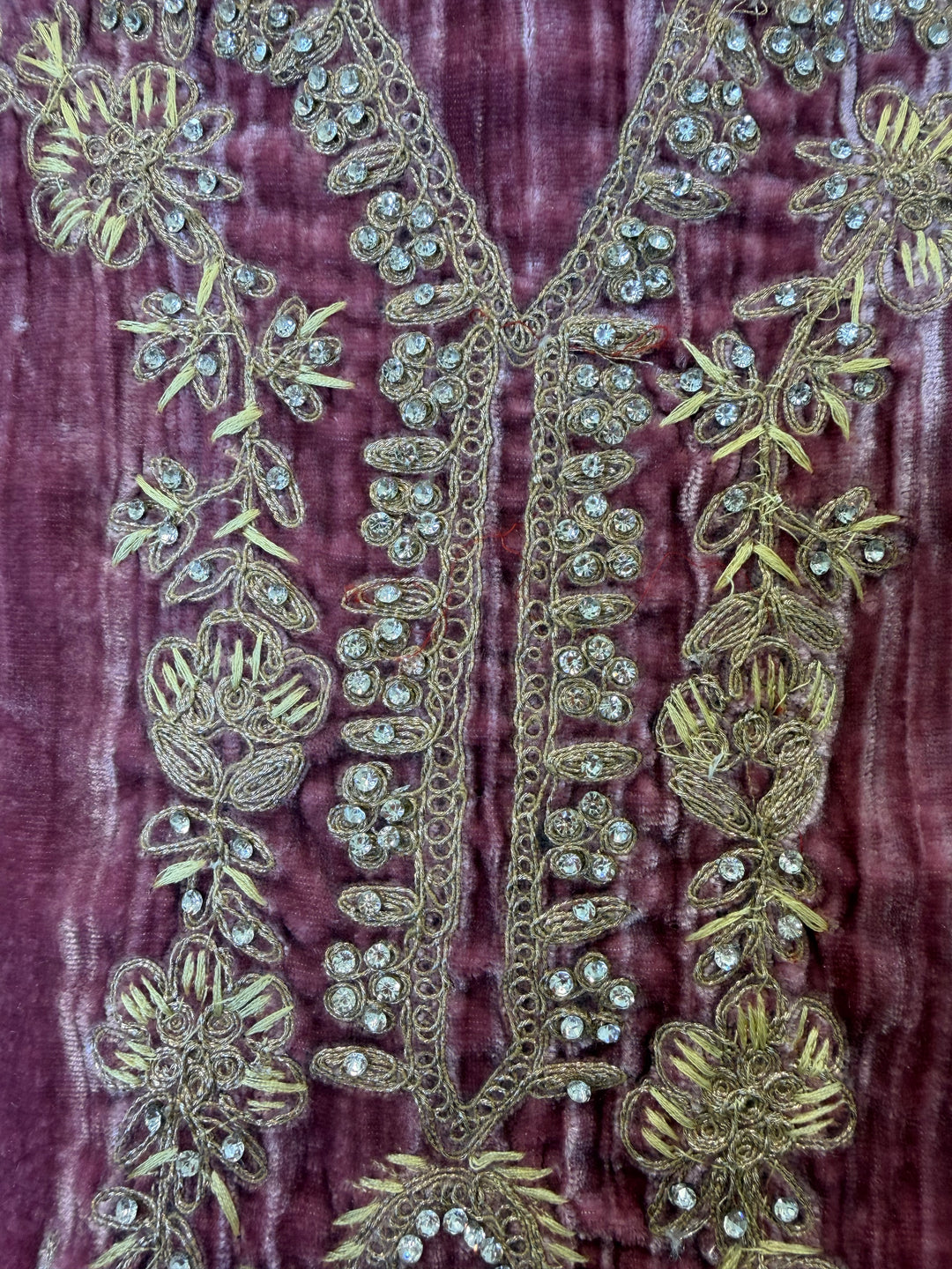 Ajeer - Velvet Glow Mirror Work Ensemble
