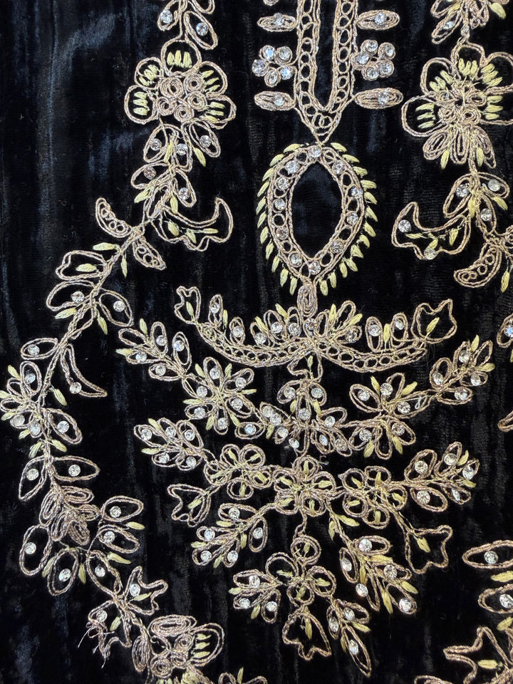 Afsana – Velvet Glow Mirror Work Ensemble