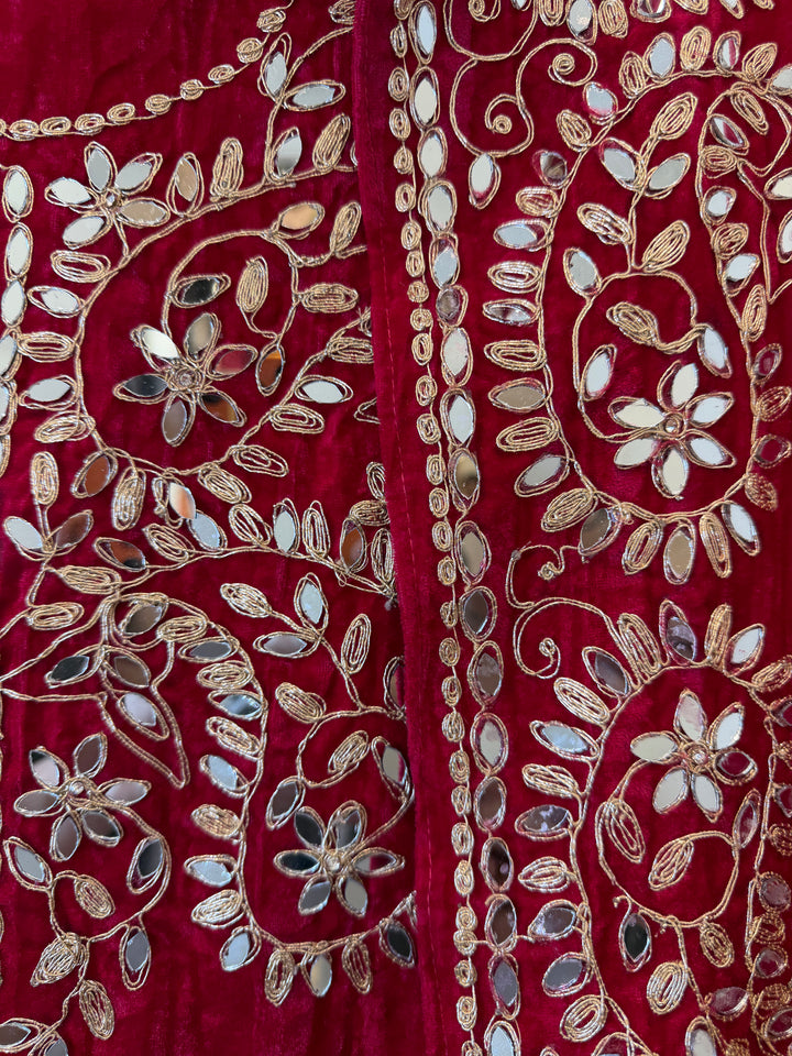 Haya – Hot Pink Crushed Velvet Glamour