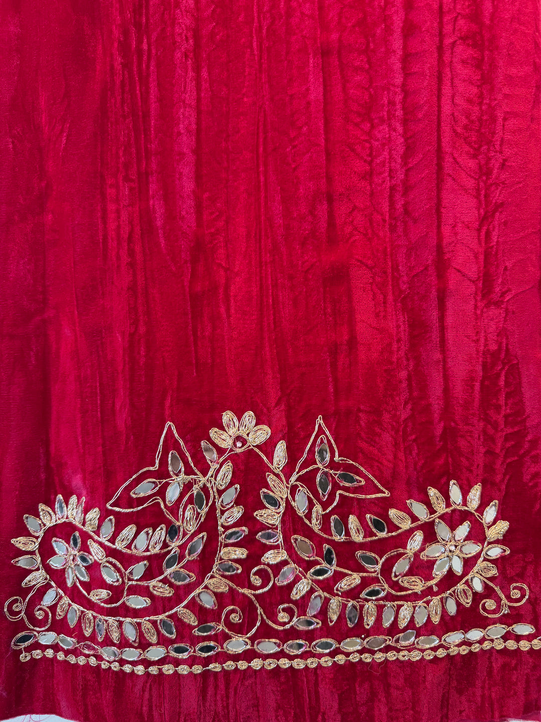 Haya – Hot Pink Crushed Velvet Glamour