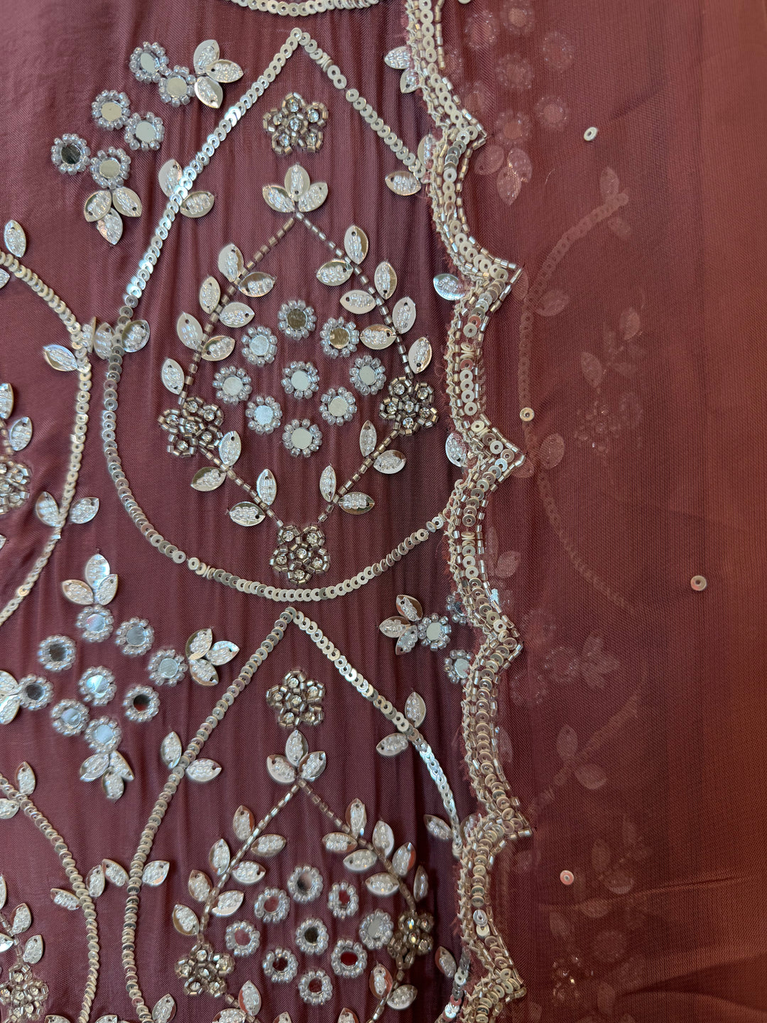 Solena – Silk Organza Handworked Suit