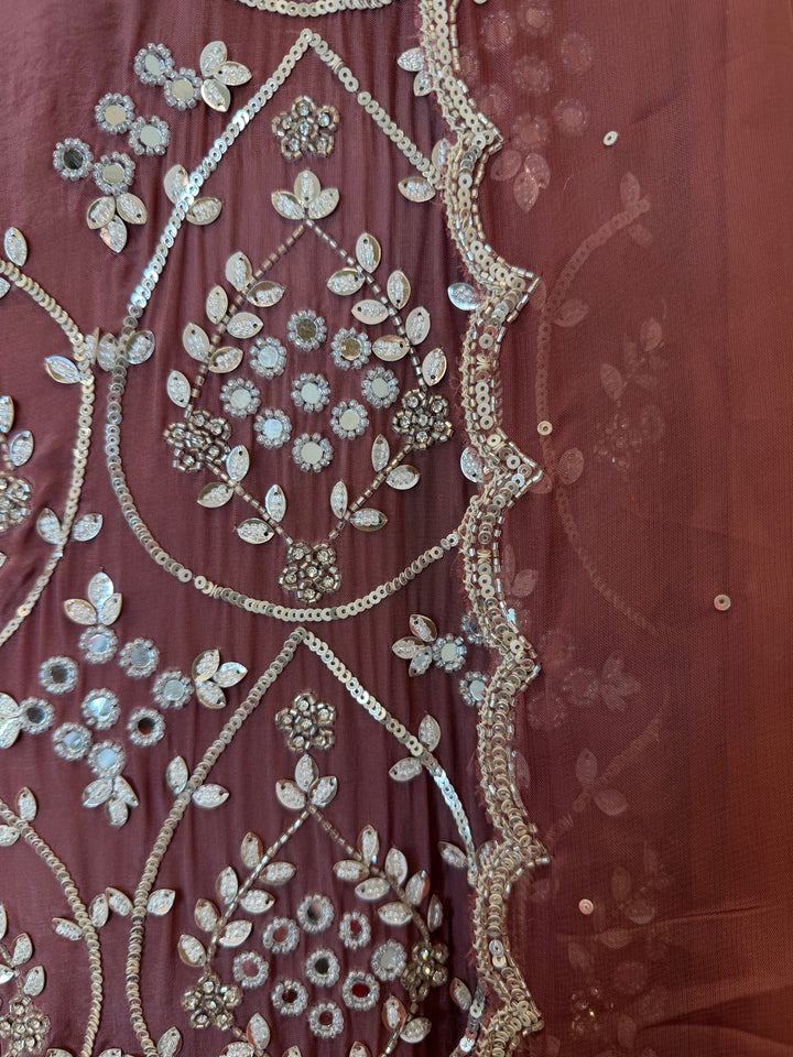 Solena – Silk Organza Handworked Suit