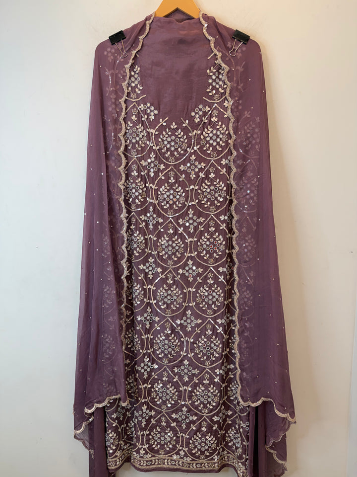Solena – Silk Organza Handworked Suit