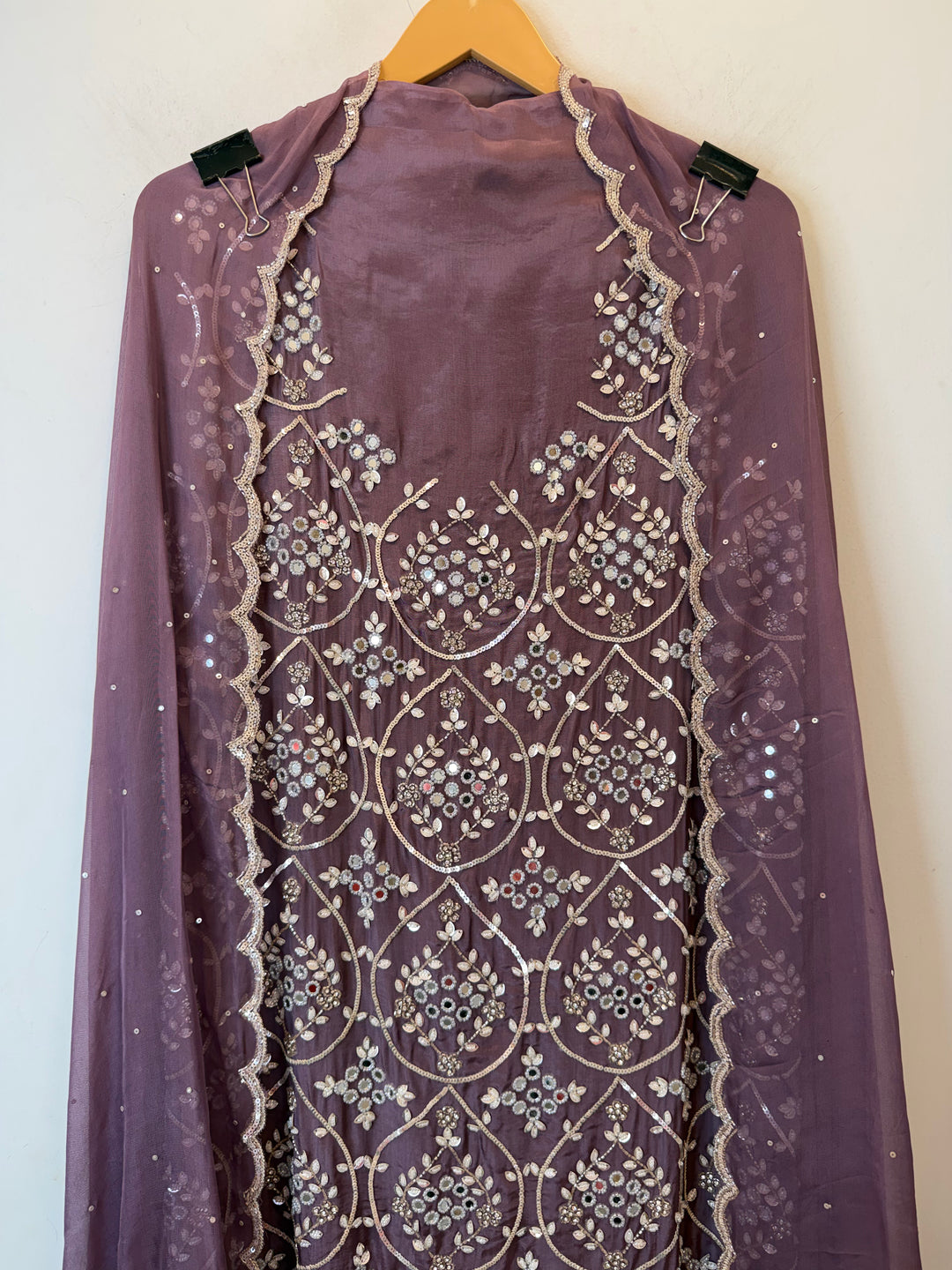 Solena – Silk Organza Handworked Suit