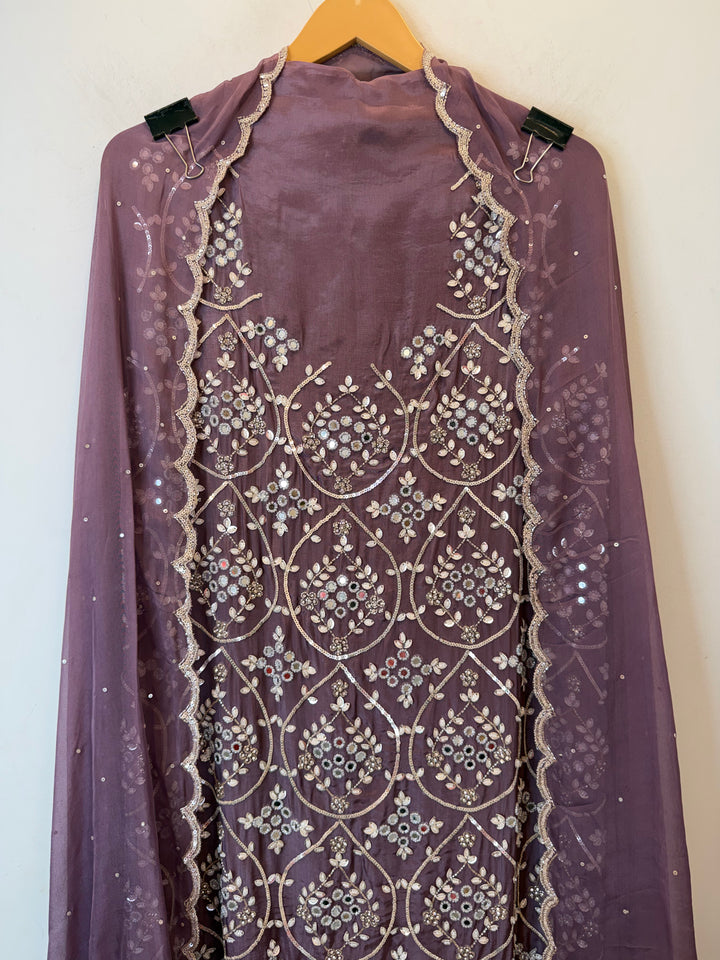 Solena – Silk Organza Handworked Suit
