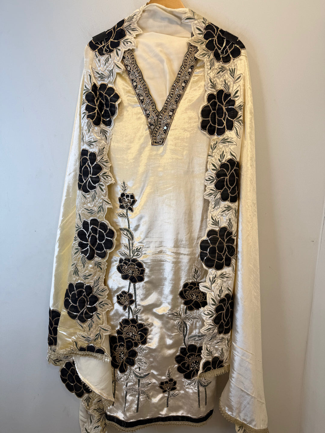 Silk Velvet Unstitched Suit