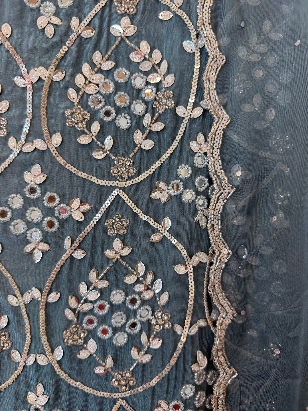 Solena – Silk Organza Handworked Suit