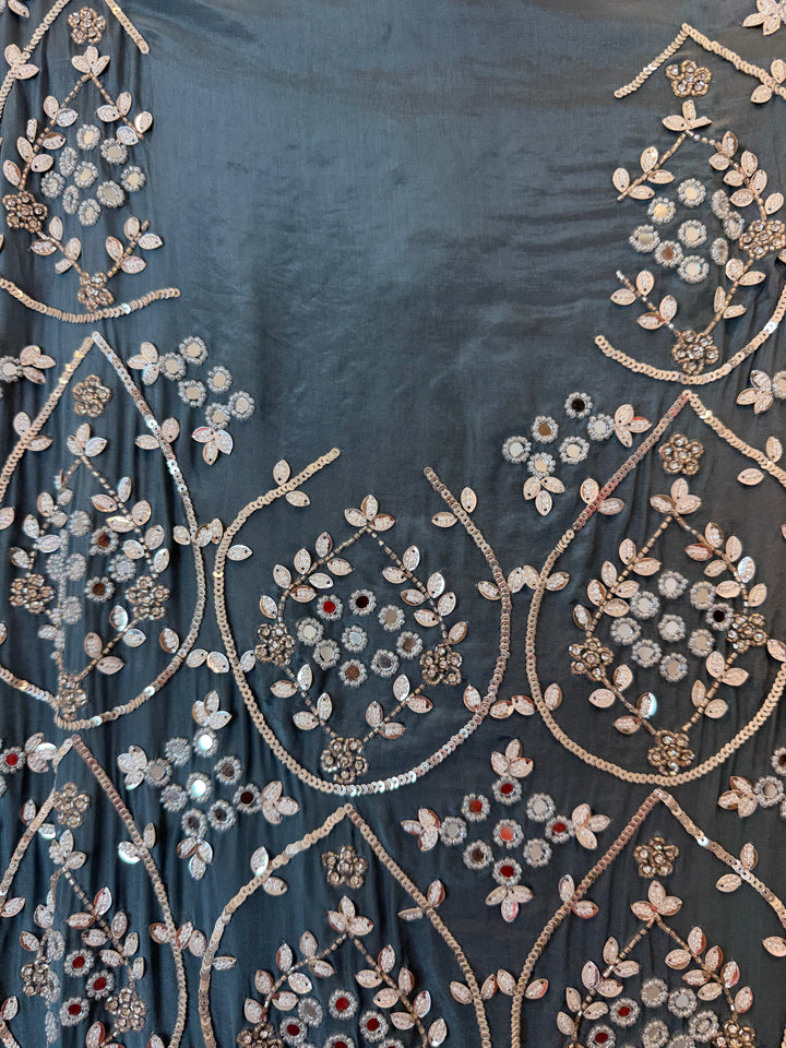 Solena – Silk Organza Handworked Suit
