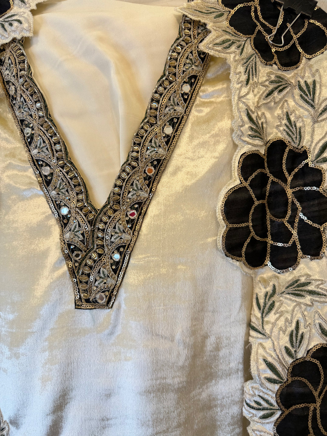 Silk Velvet Unstitched Suit