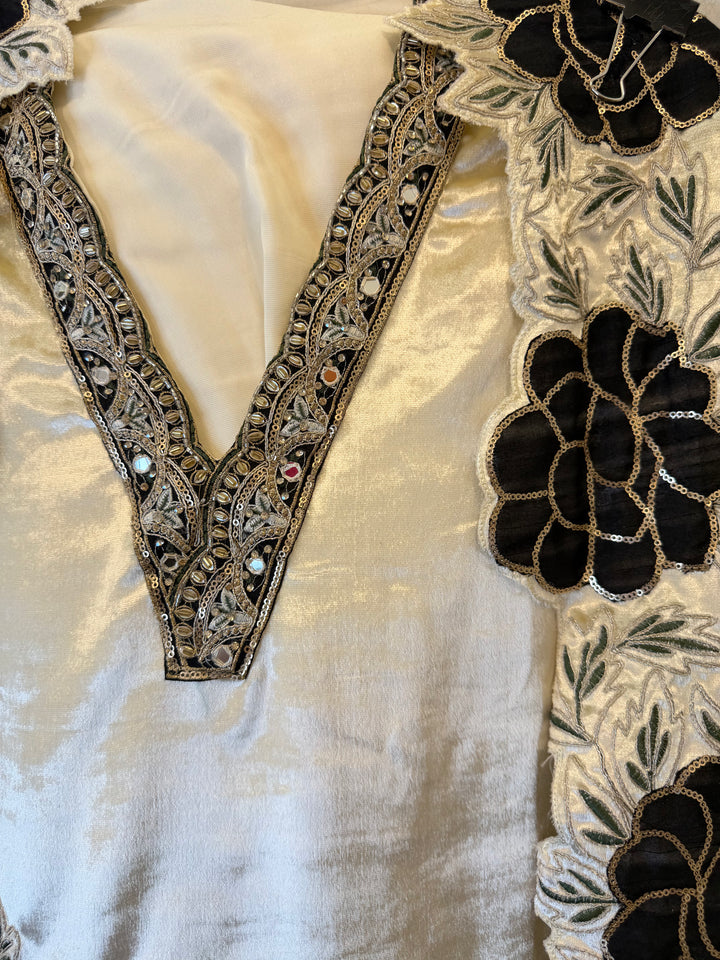 Silk Velvet Unstitched Suit