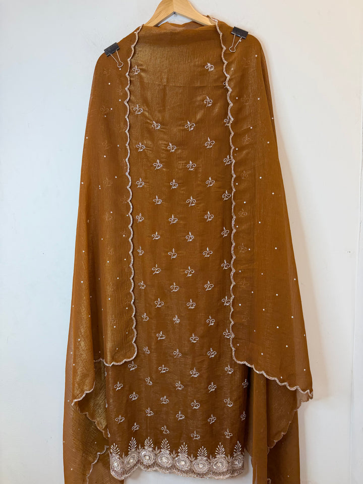 Nayla – Crushed Tissue Cutdana Suit