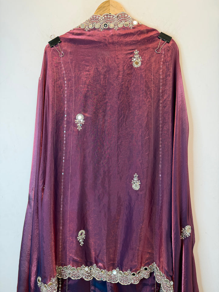 Zaretta – Glass Organza Mirror Aari Suit