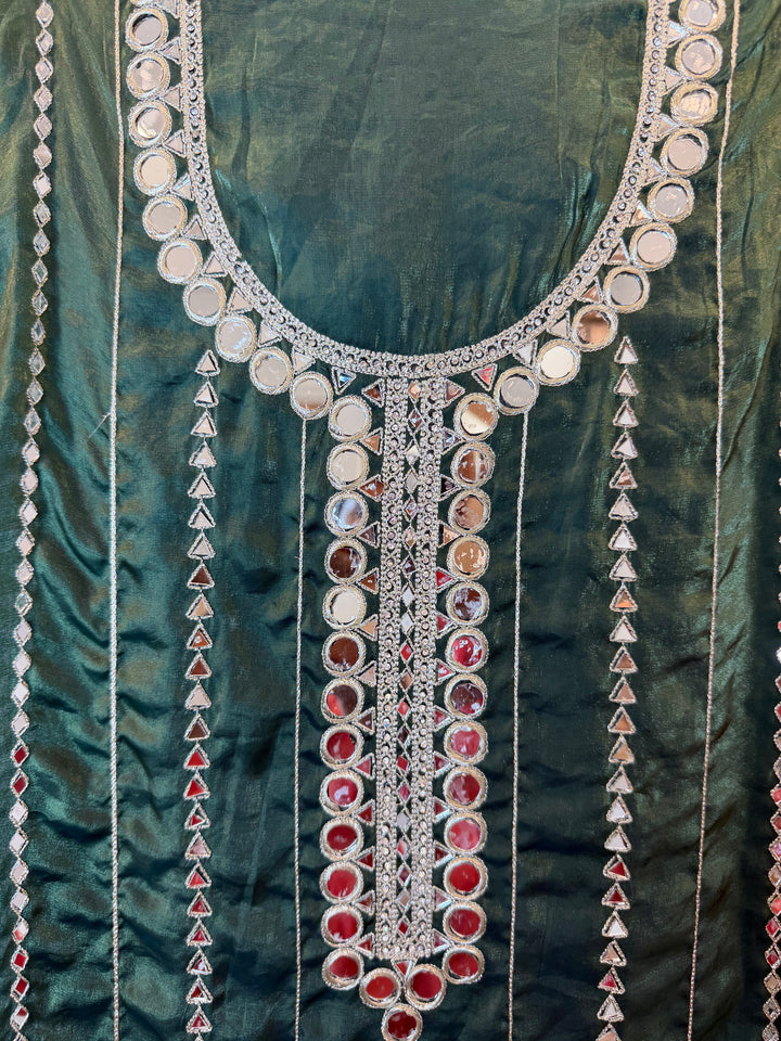 Zaretta – Glass Organza Mirror Aari Suit
