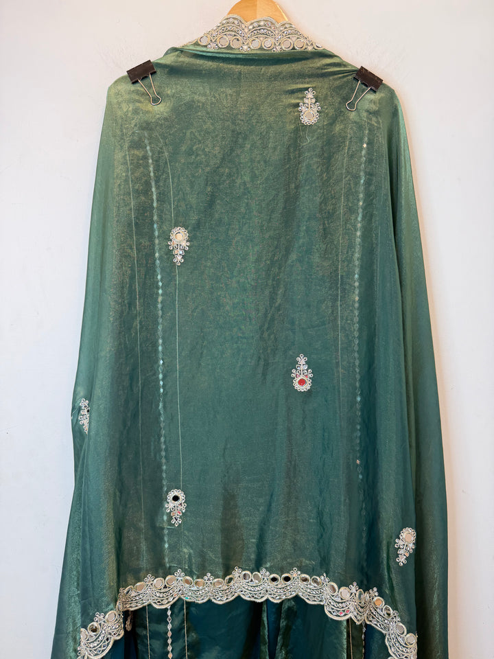 Zaretta – Glass Organza Mirror Aari Suit
