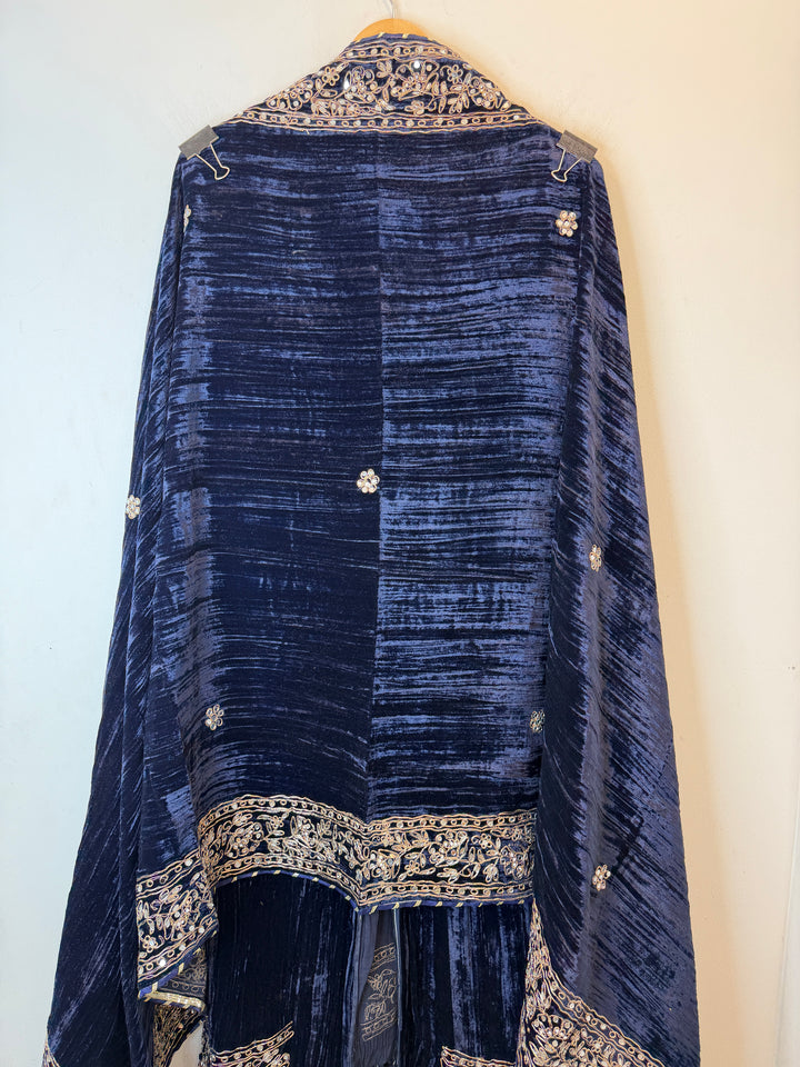 Reha – Crushed Velvet Mirror Work Suit