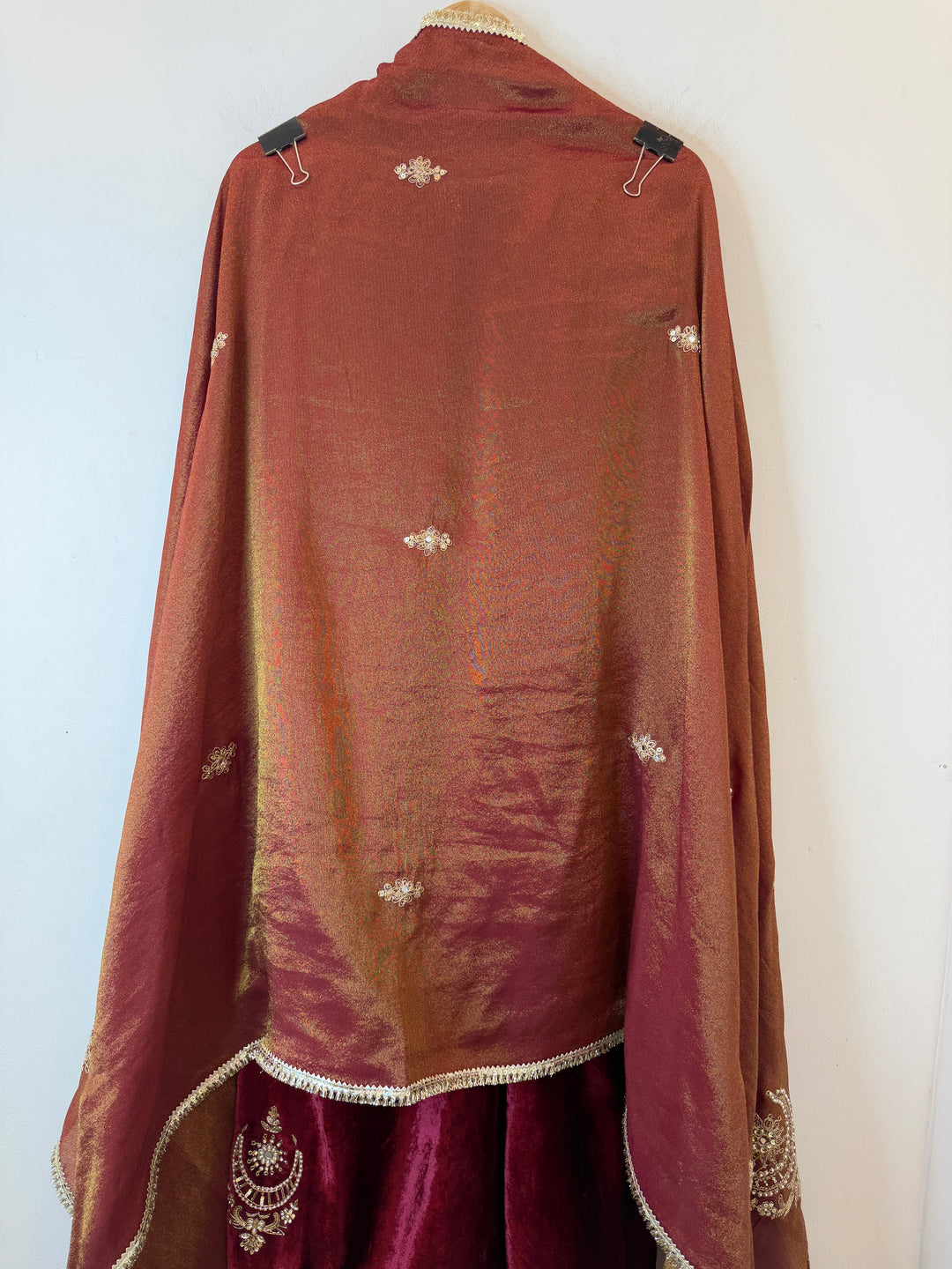 Mahveen – Velvet Pearl &amp; Dabka Suit