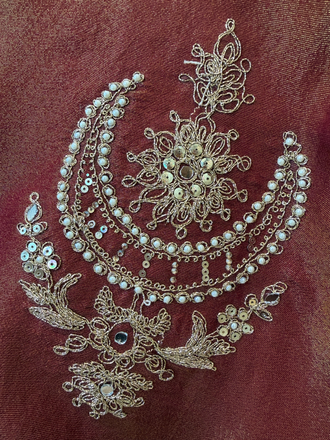 Mahveen – Velvet Pearl &amp; Dabka Suit