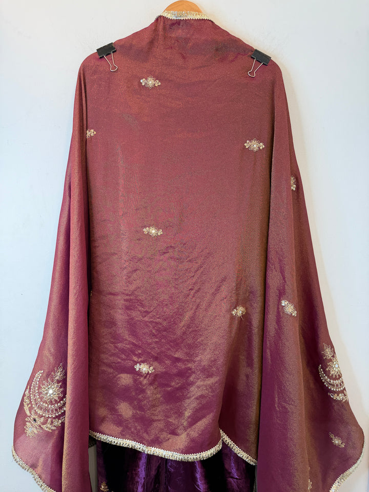 Mahveen – Velvet Pearl &amp; Dabka Suit