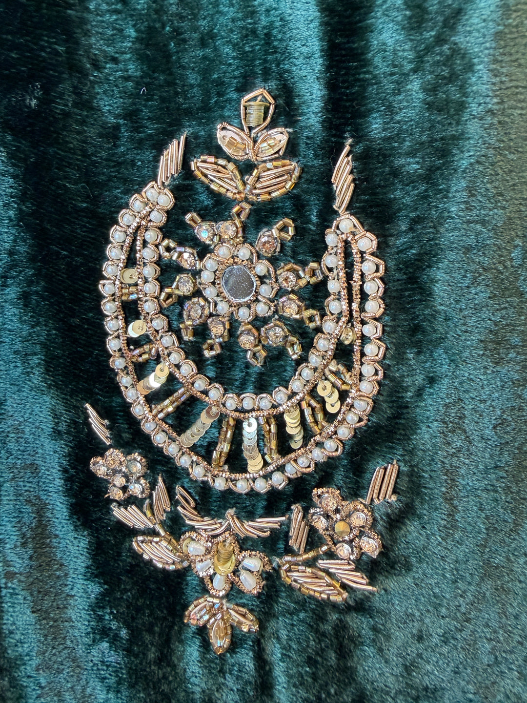 Mahveen – Velvet Pearl &amp; Dabka Suit
