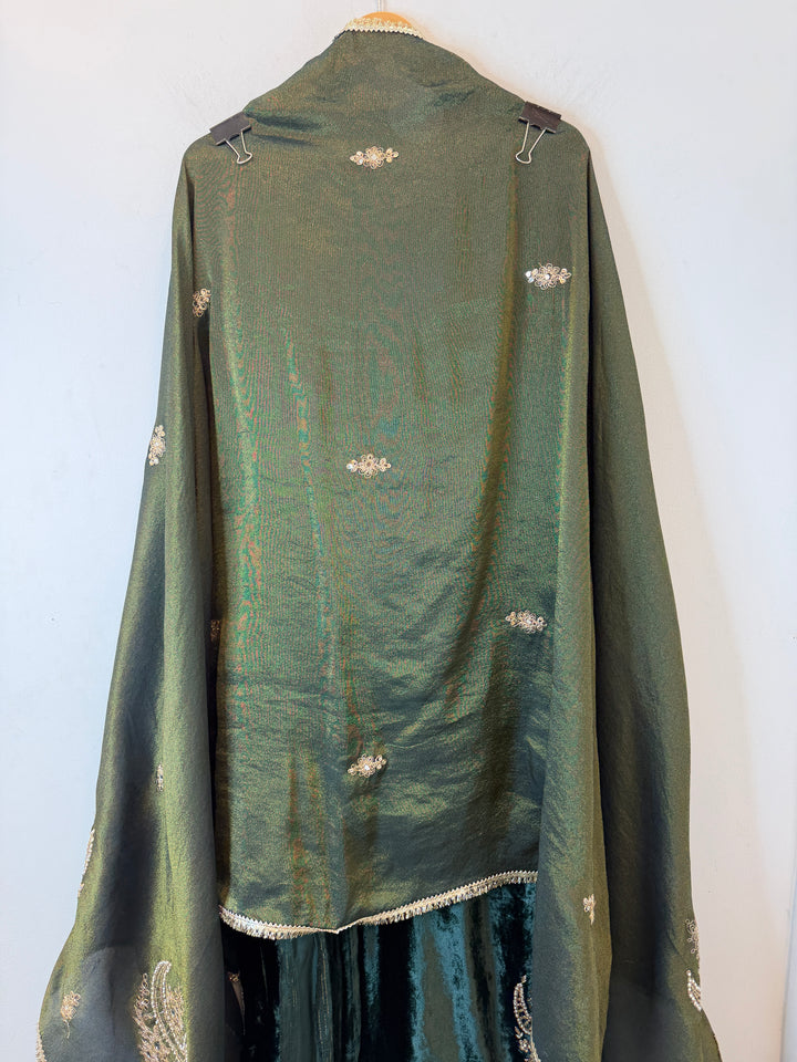 Mahveen – Velvet Pearl &amp; Dabka Suit