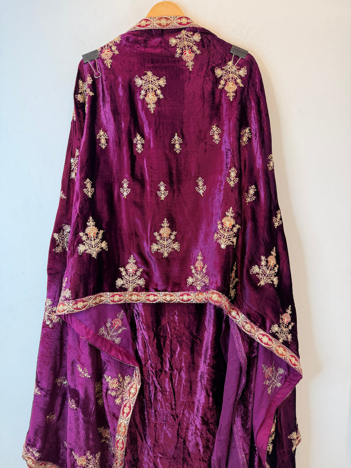 Viara – Silk Velvet Zari Suit