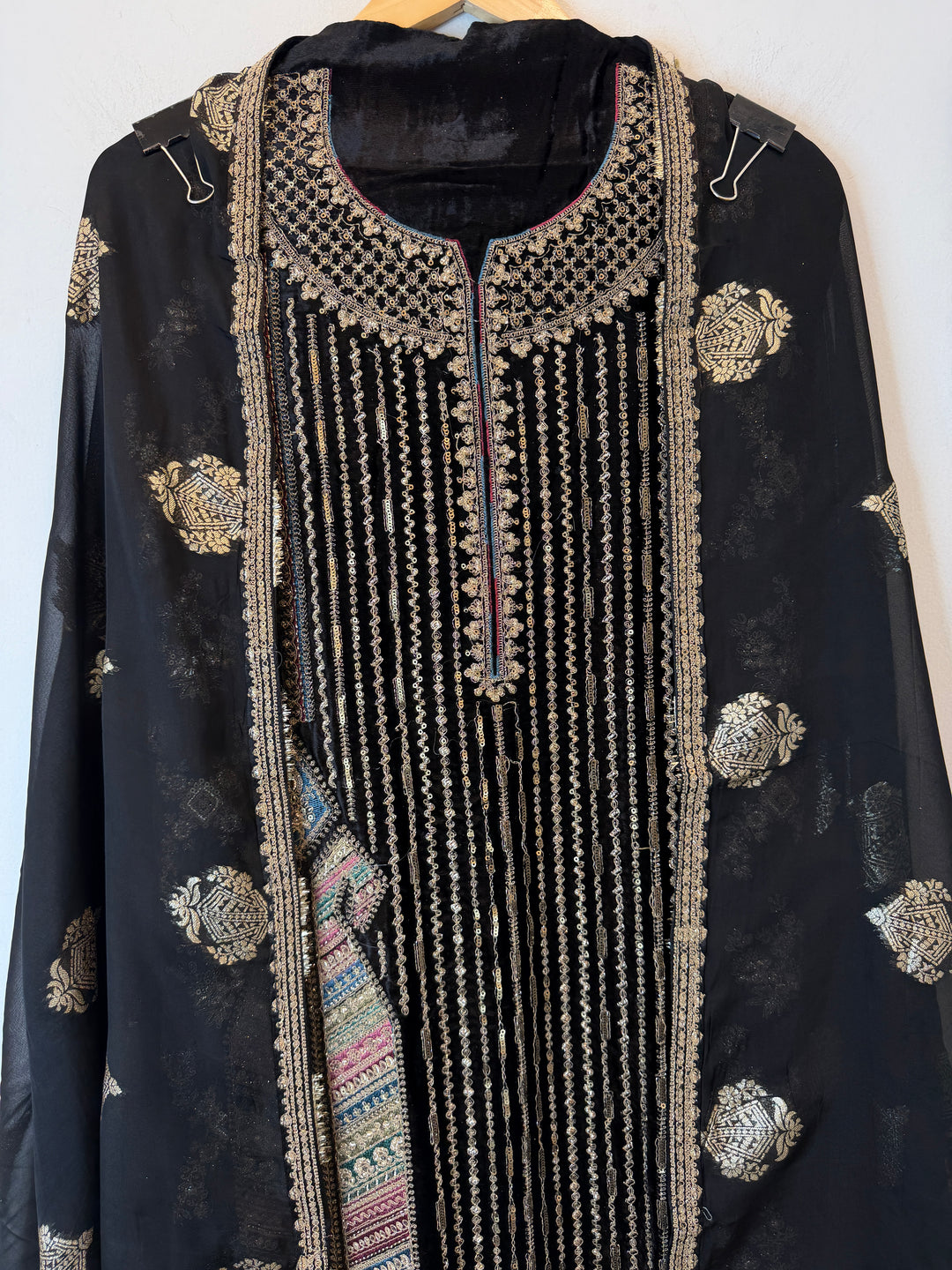 Aneza – Velvet &amp; Banarasi Organza Suit