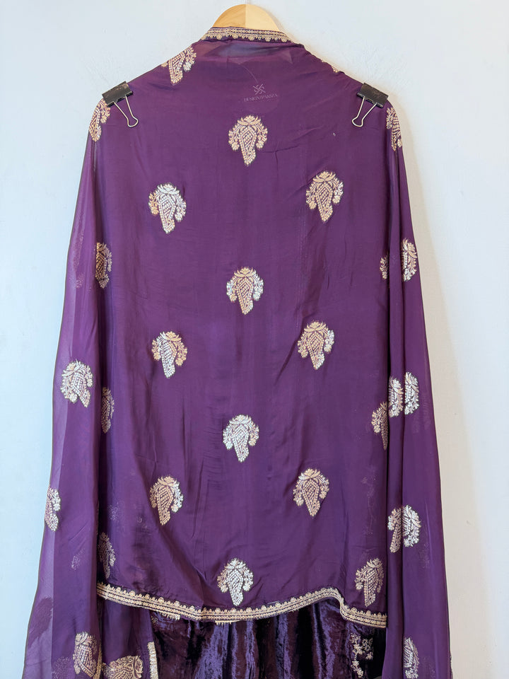 Aneza – Velvet &amp; Banarasi Organza Suit