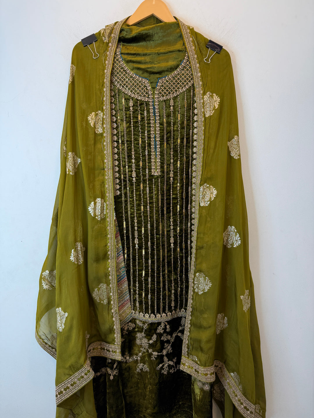Aneza – Velvet &amp; Banarasi Organza Suit