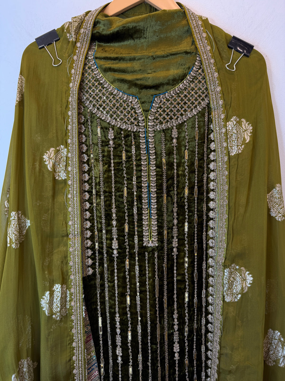 Aneza – Velvet &amp; Banarasi Organza Suit